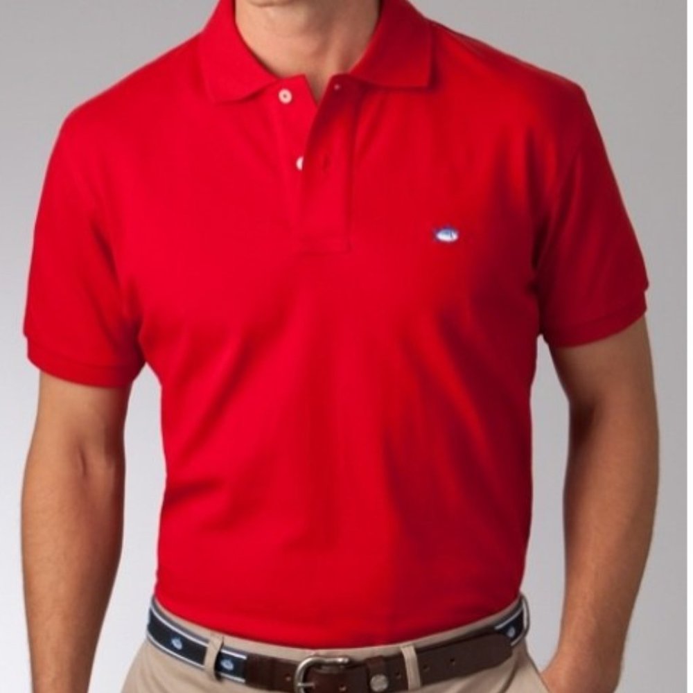 SOUTHERN TIDE red polo shirt, size L
